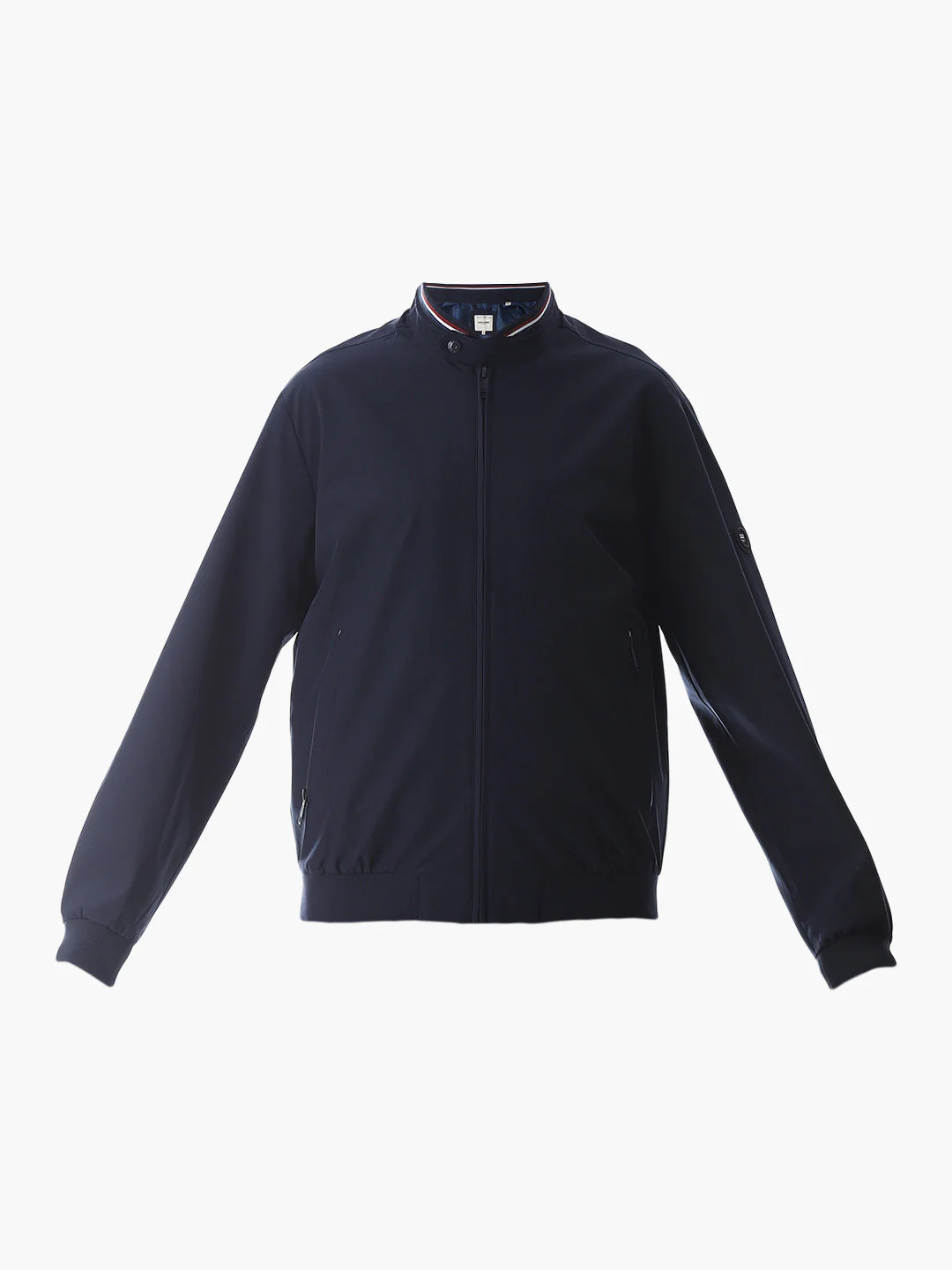 Regular Fit Bomber Jacket - Navy Blue - Image 7
