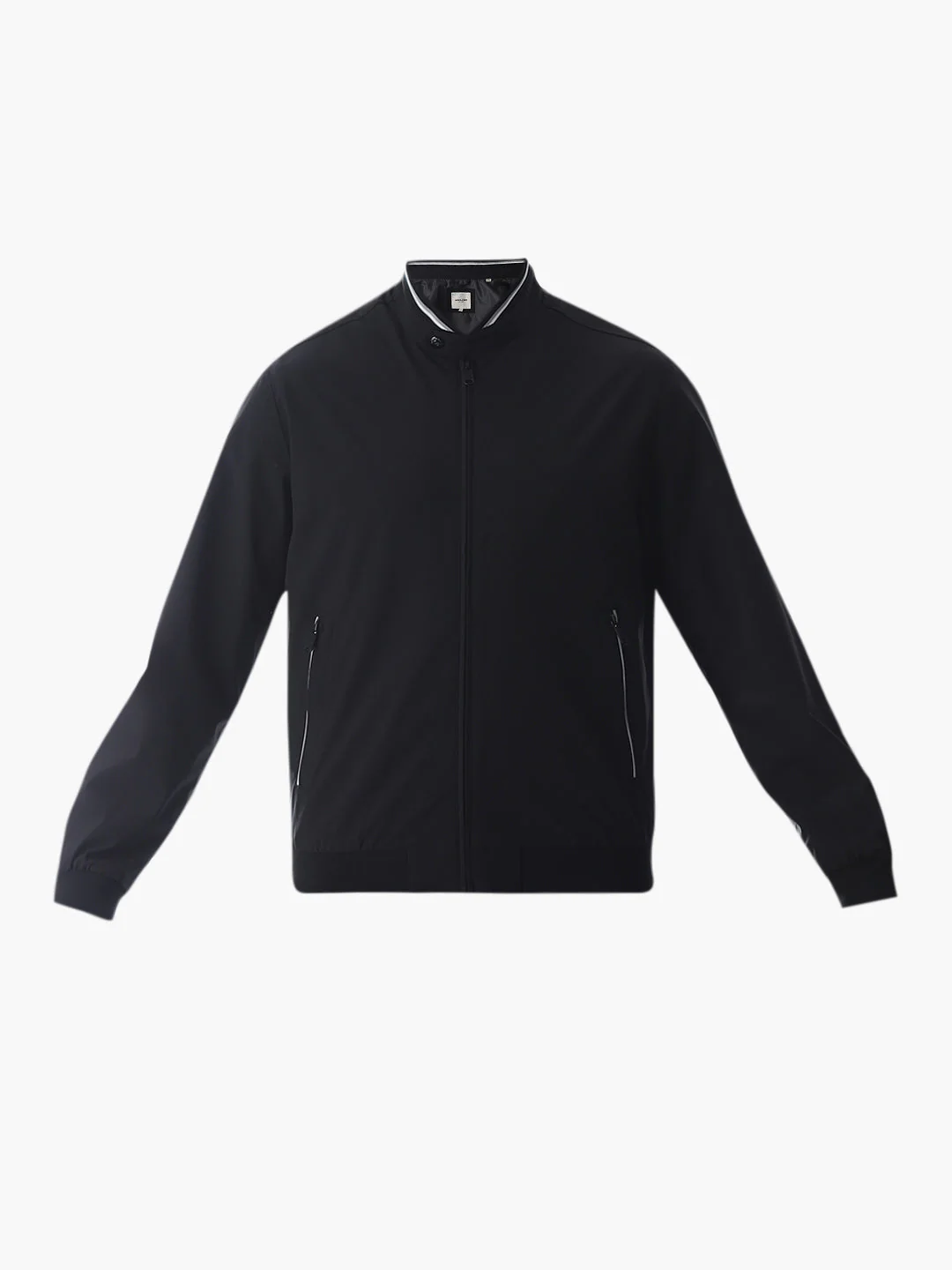 Regular Fit Bomber Jacket - Black - Image 7