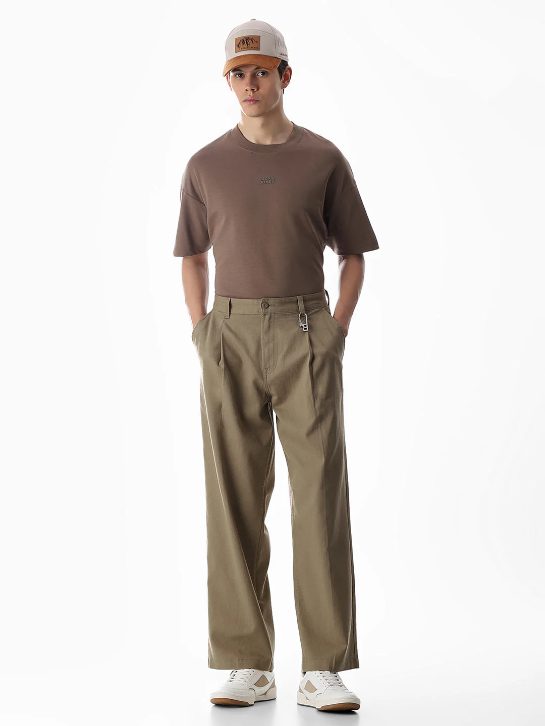 Brown Loose Fit Cotton Chinos - Image 6