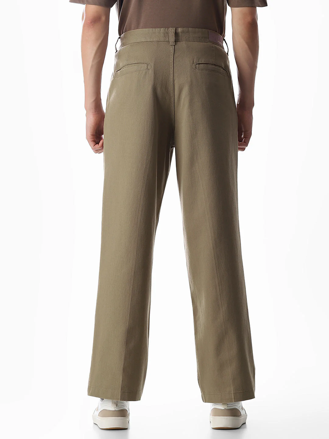 Brown Loose Fit Cotton Chinos - Image 9