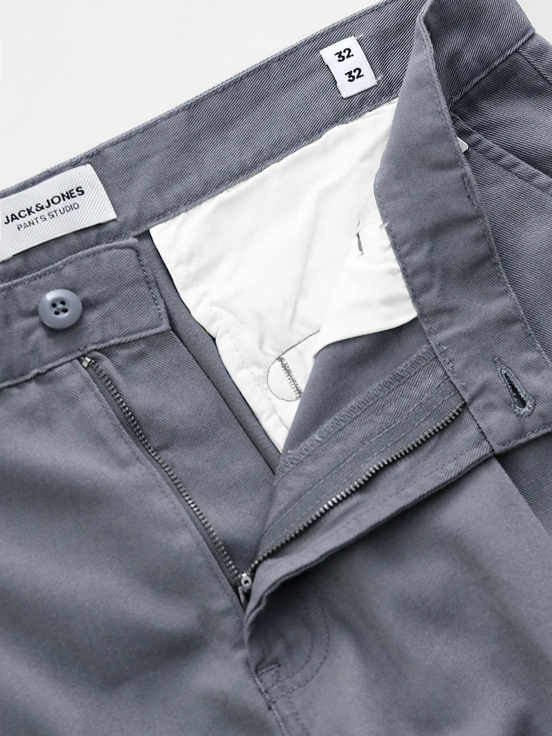 Grey Loose Fit Cotton Chinos - Image 5
