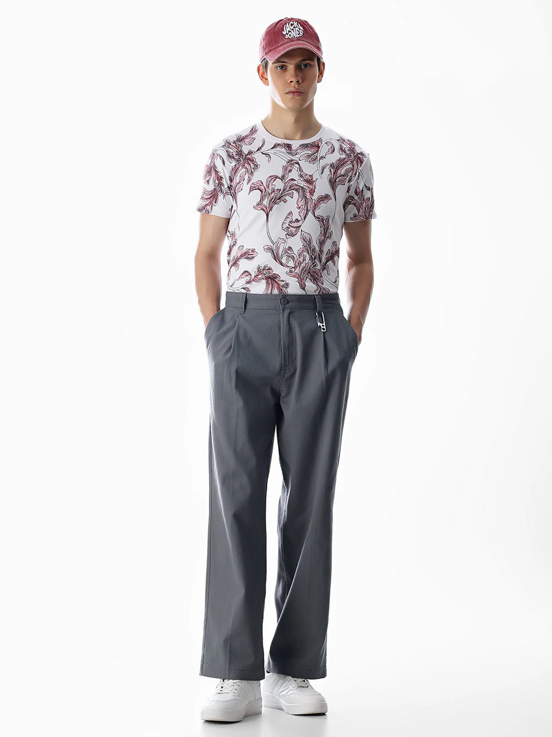 Grey Loose Fit Cotton Chinos - Image 6