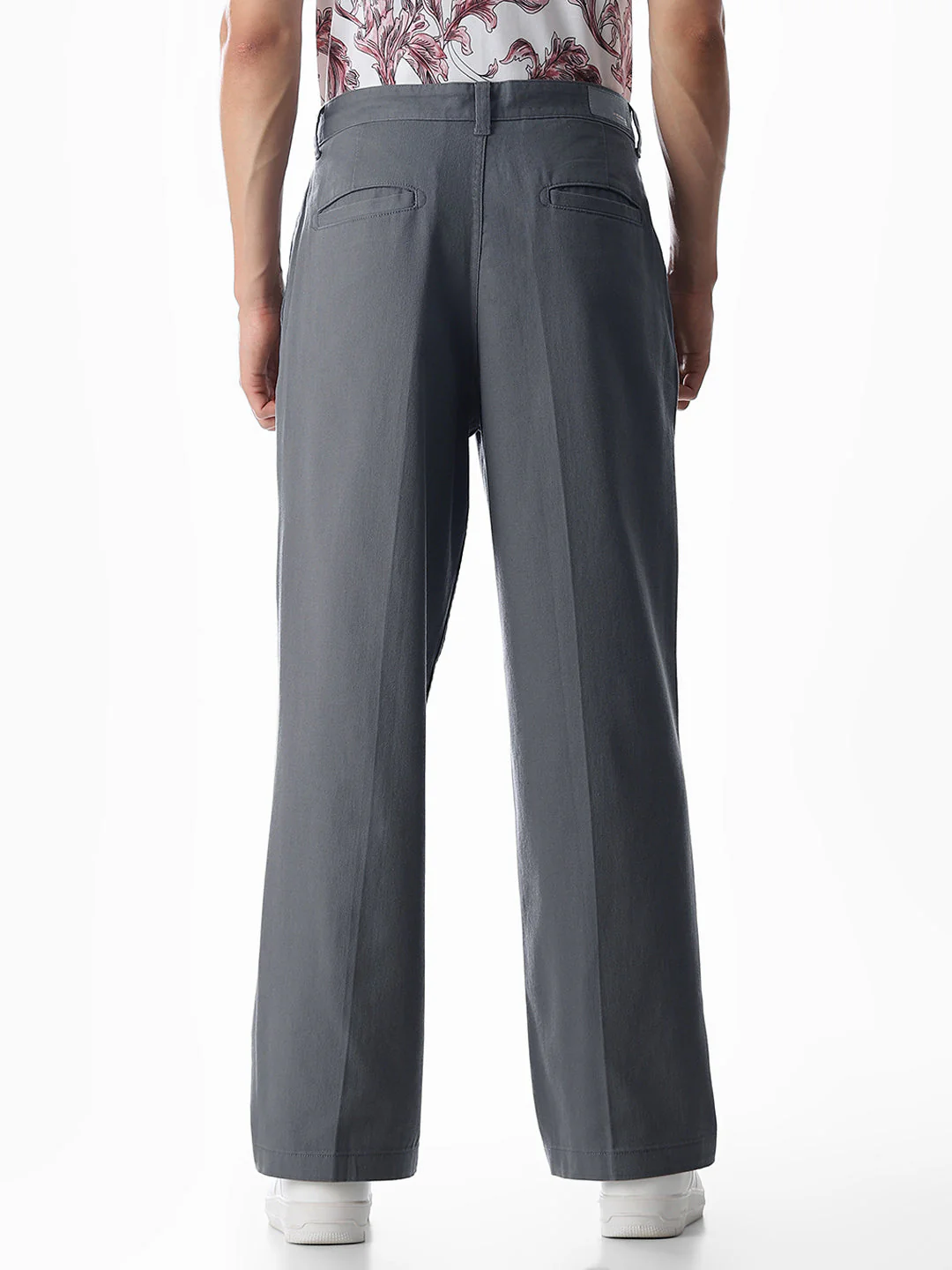 Grey Loose Fit Cotton Chinos - Image 9
