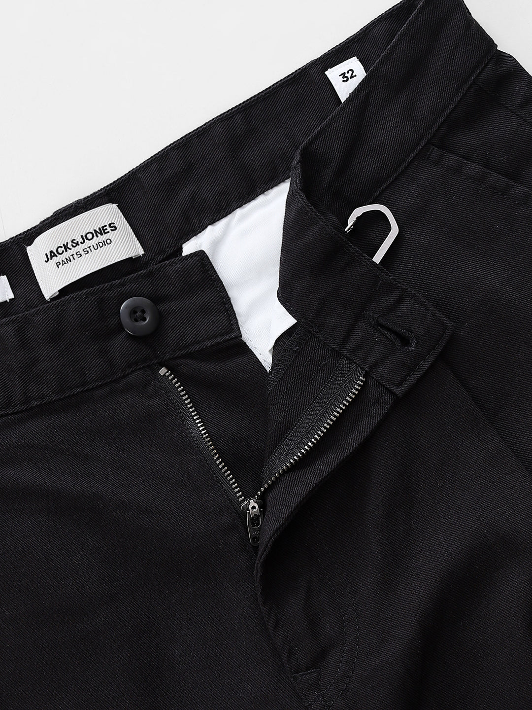 Black Loose Fit Cotton Chinos - Image 5