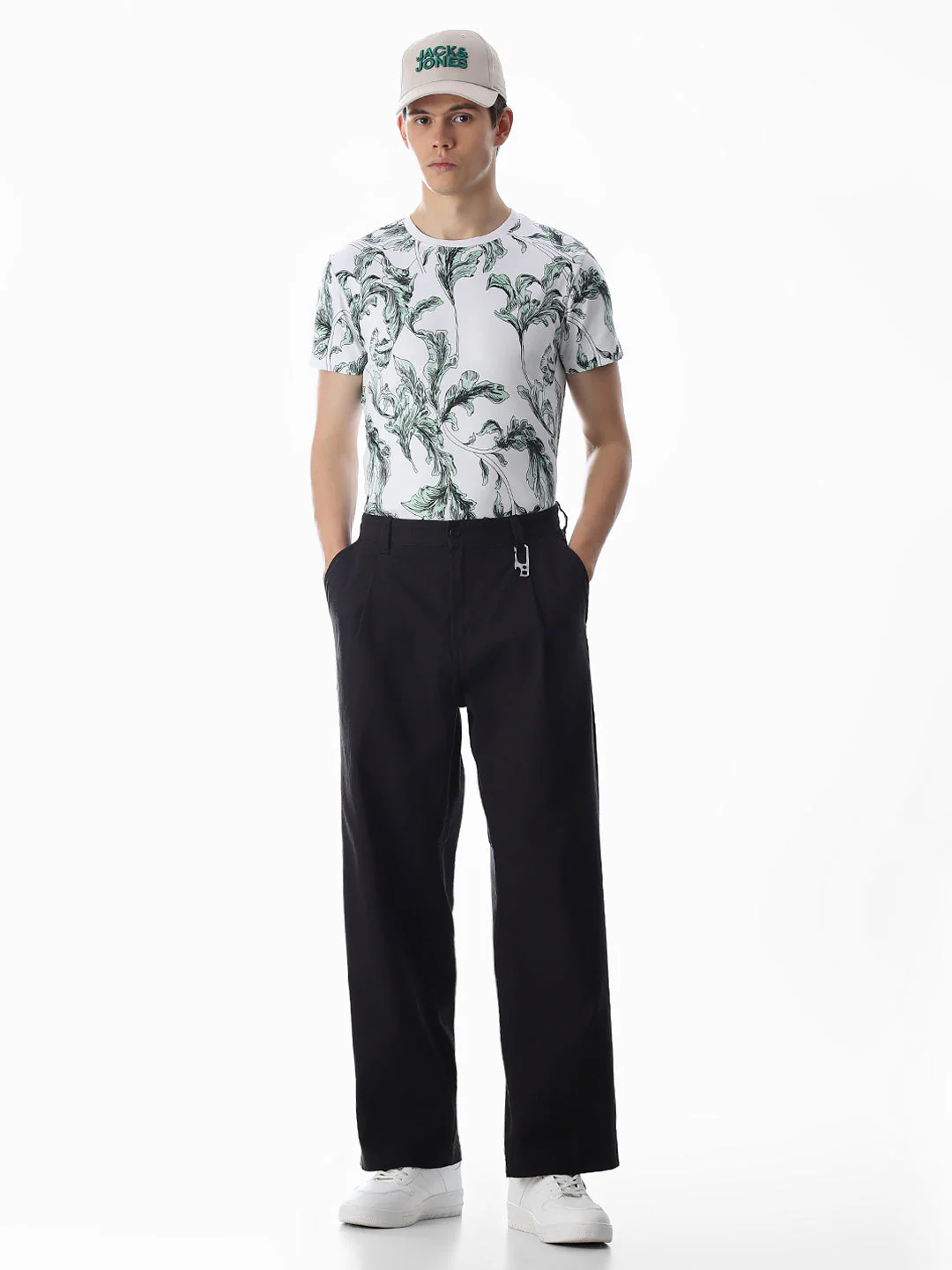 Black Loose Fit Cotton Chinos - Image 6