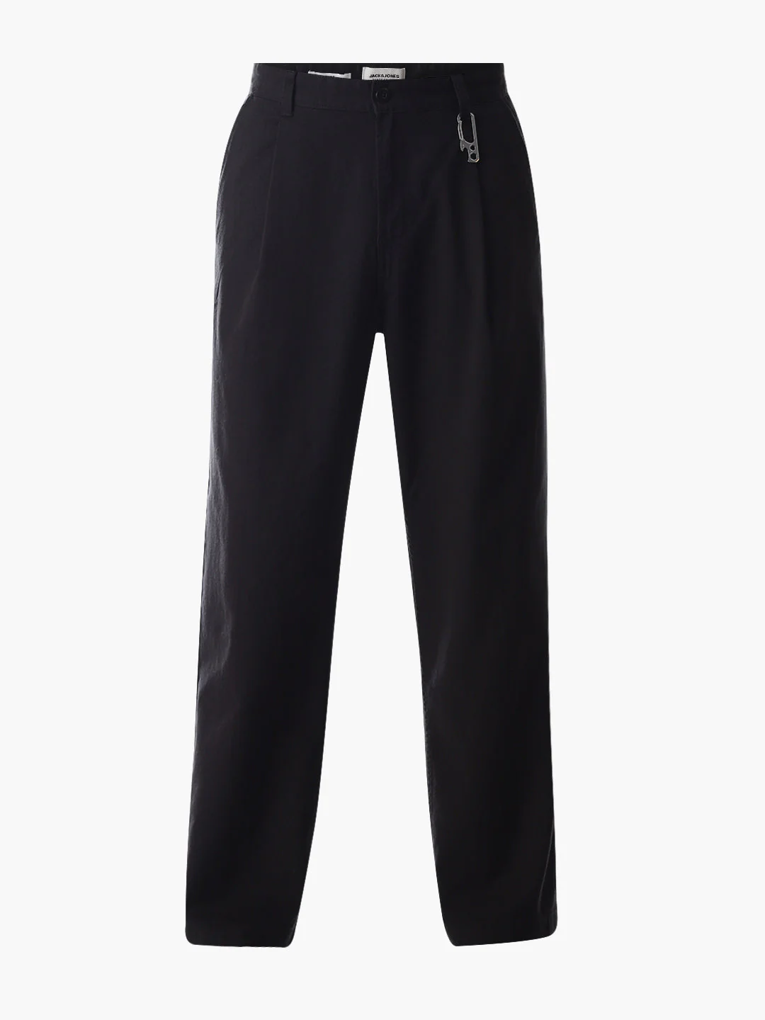 Black Loose Fit Cotton Chinos - Image 7
