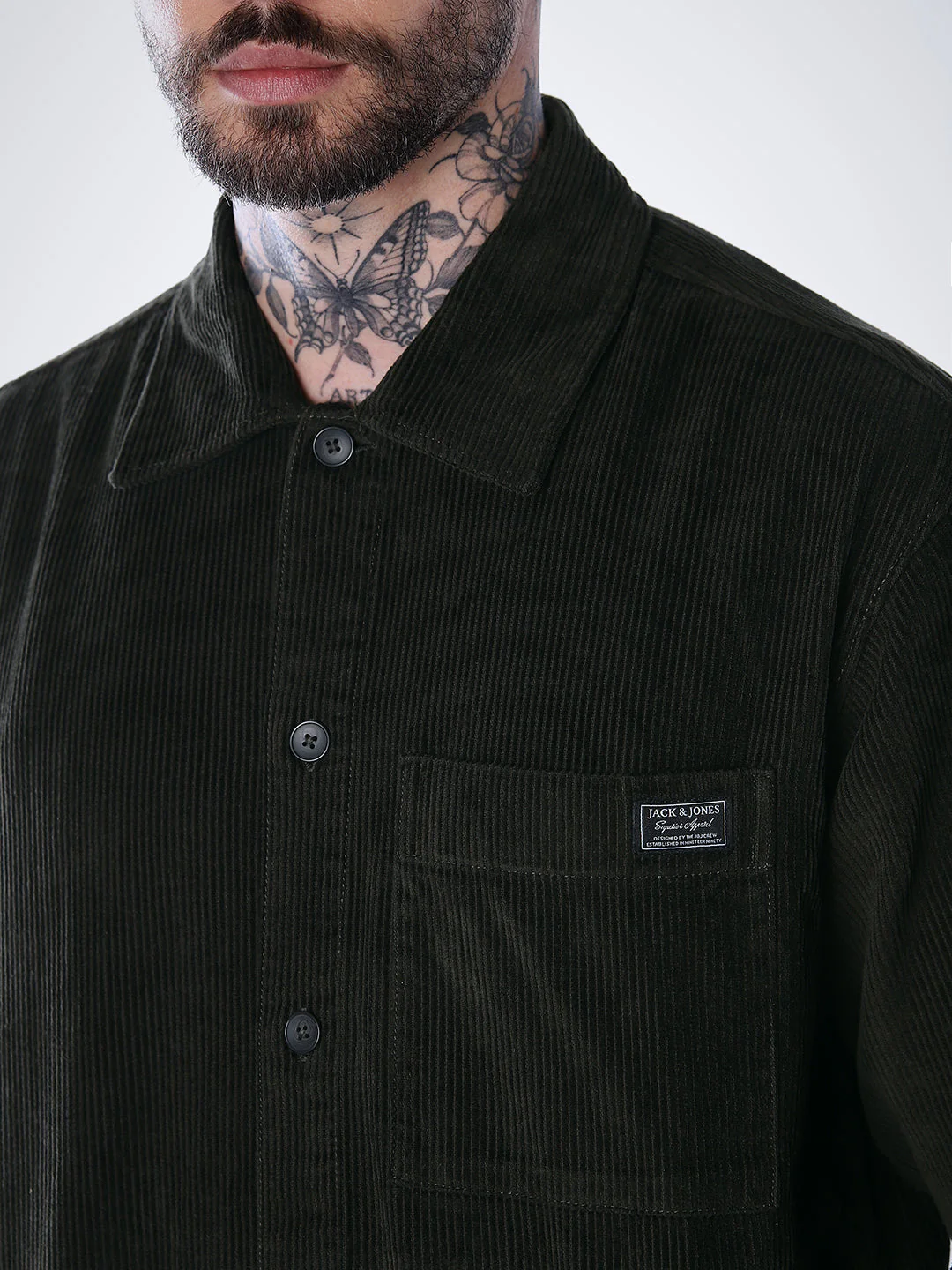 Corduroy Overshirt - Green - Image 5
