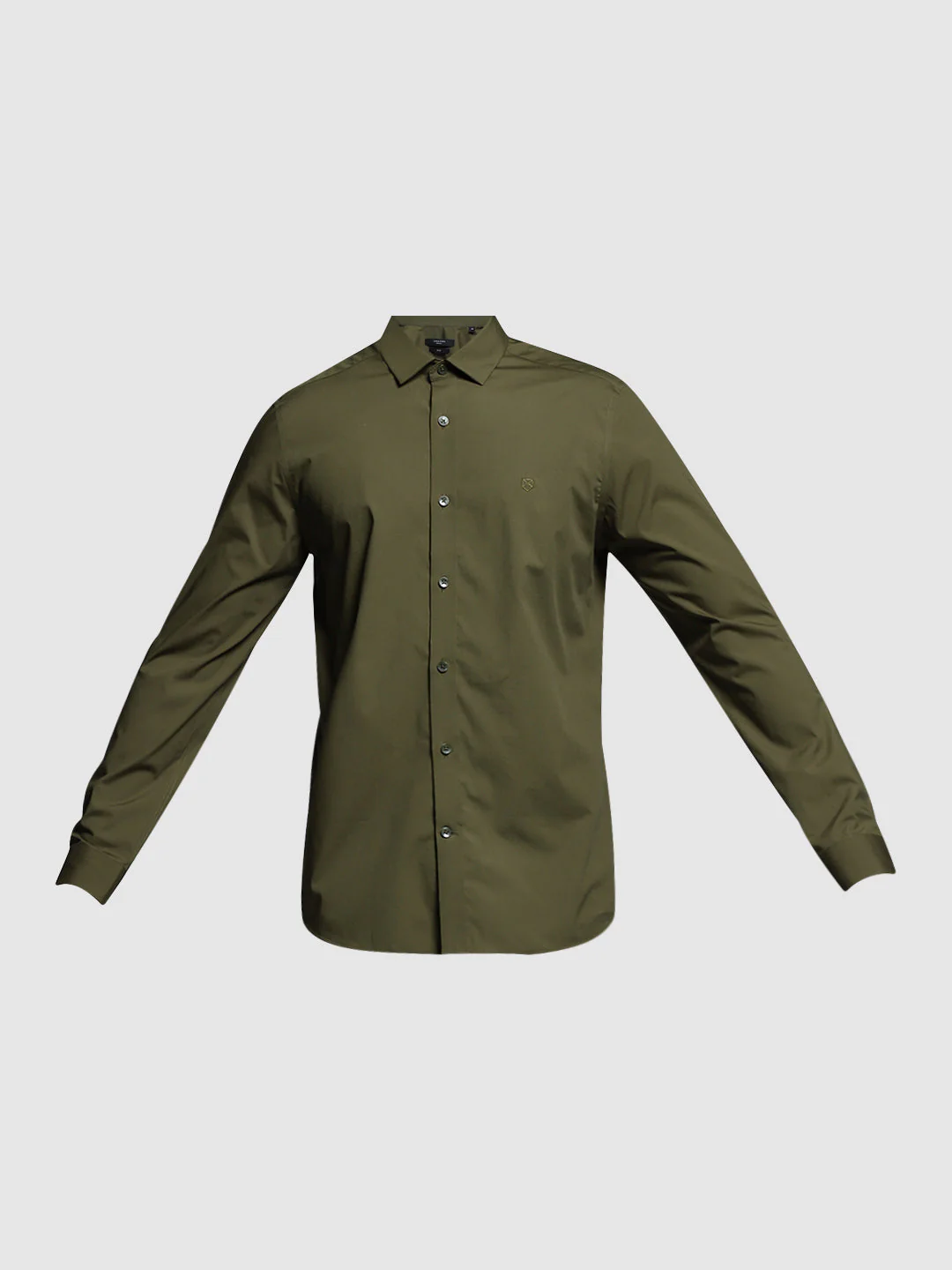 Olive Slim Fit Formal Shirt - Image 7