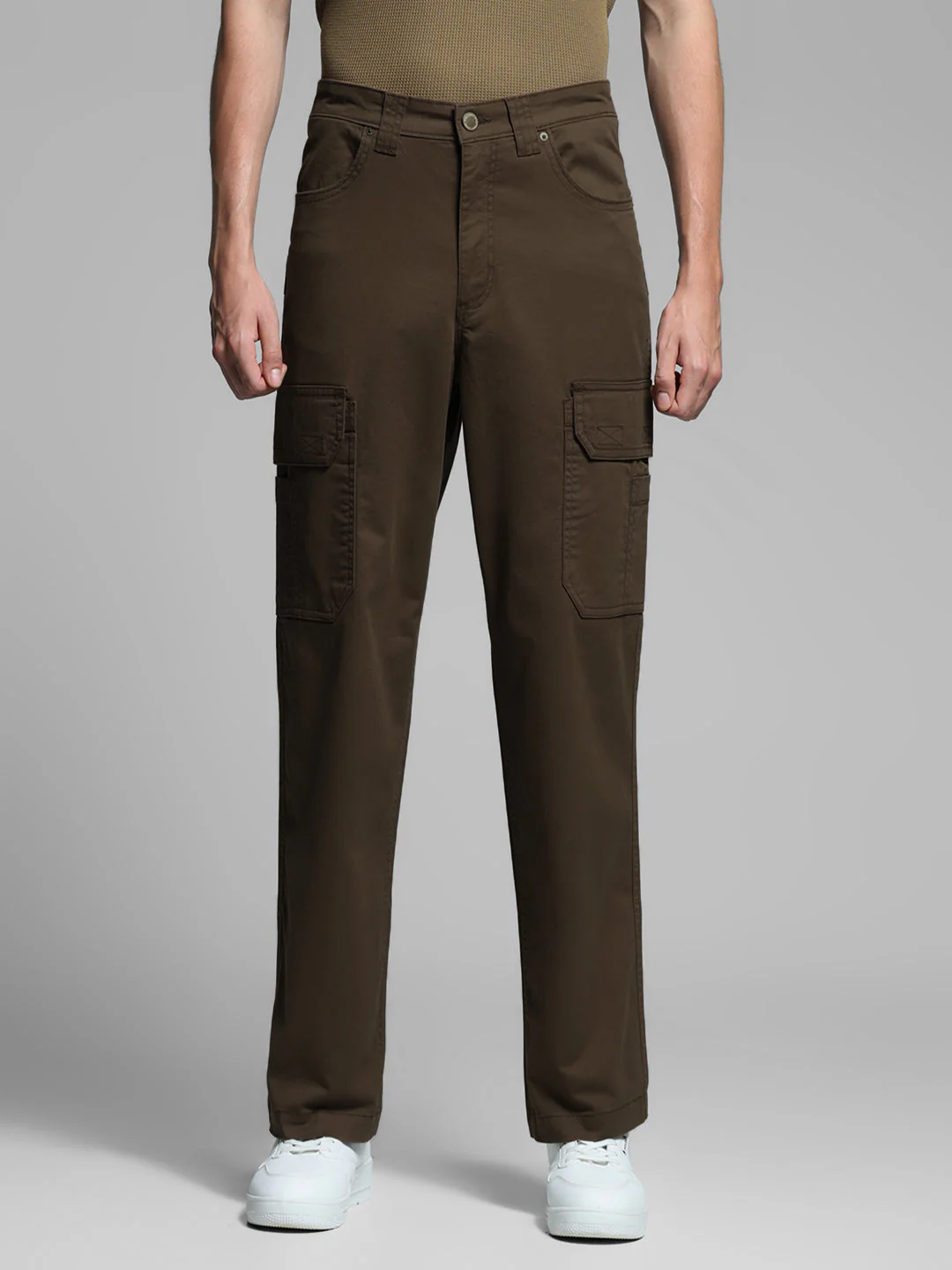 Dark Brown Anti Fit Cargos - Image 8