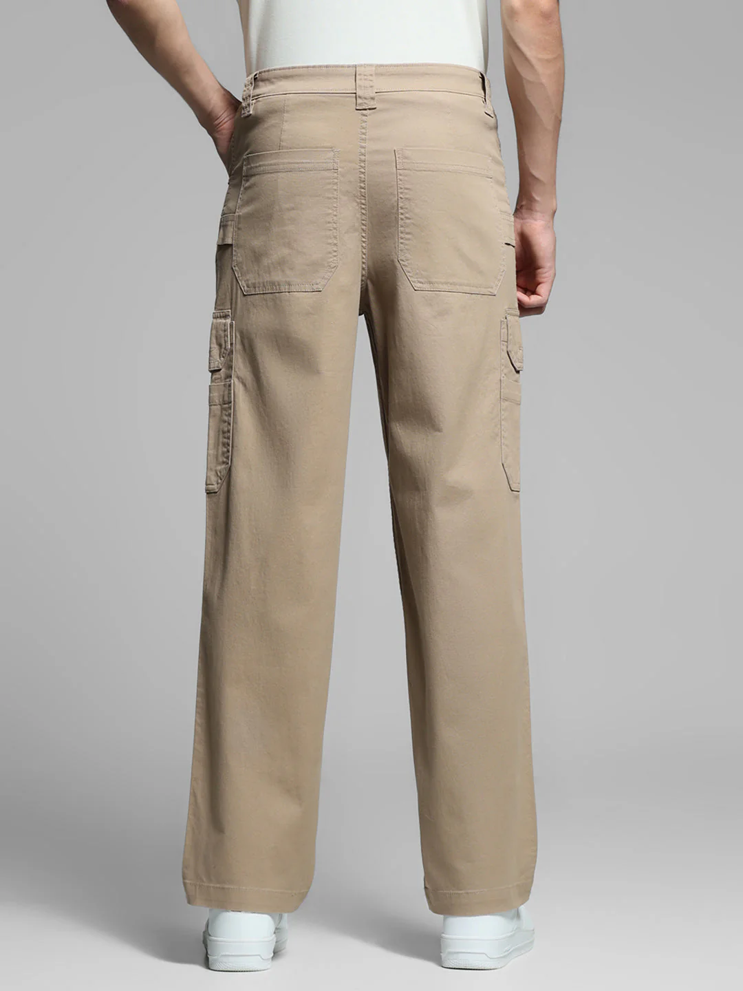 Beige Anti Fit Cargos - Image 3