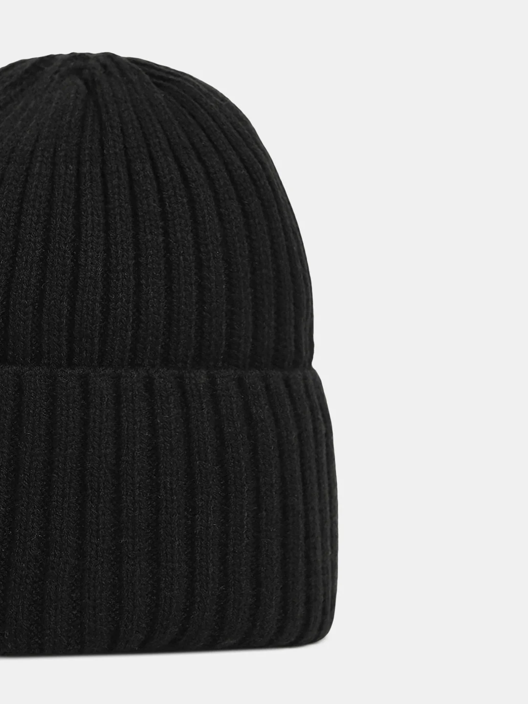 Black Knitted Beanie - Image 2