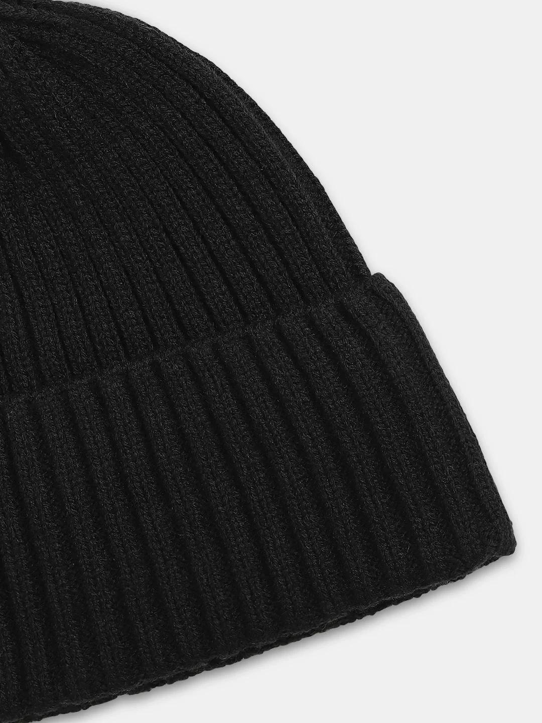 Black Knitted Beanie - Image 3