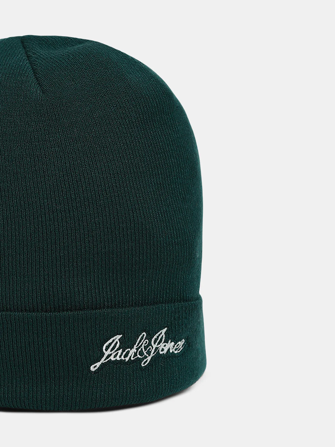 Dark Green Viscose Blend Beanie - Image 2