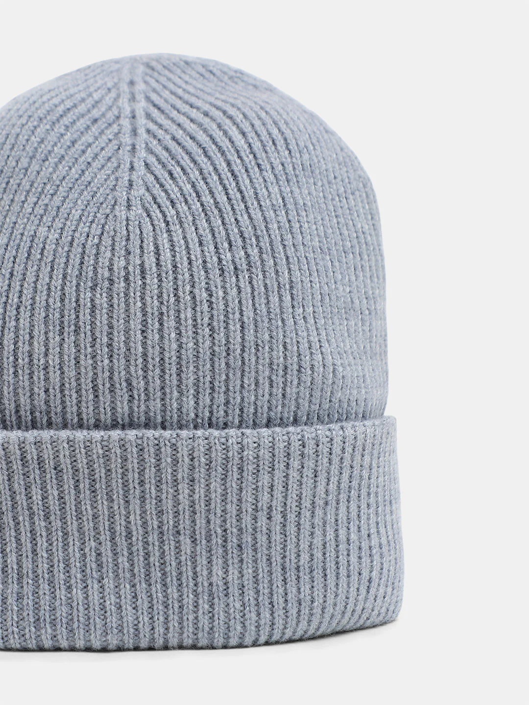 Light Grey Wool Beanie - Image 2
