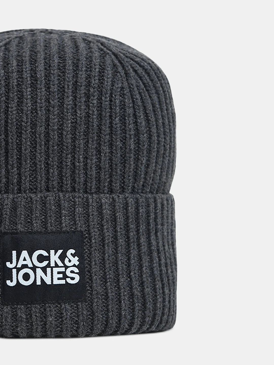 Dark Grey Organic Cotton Beanie - Image 2