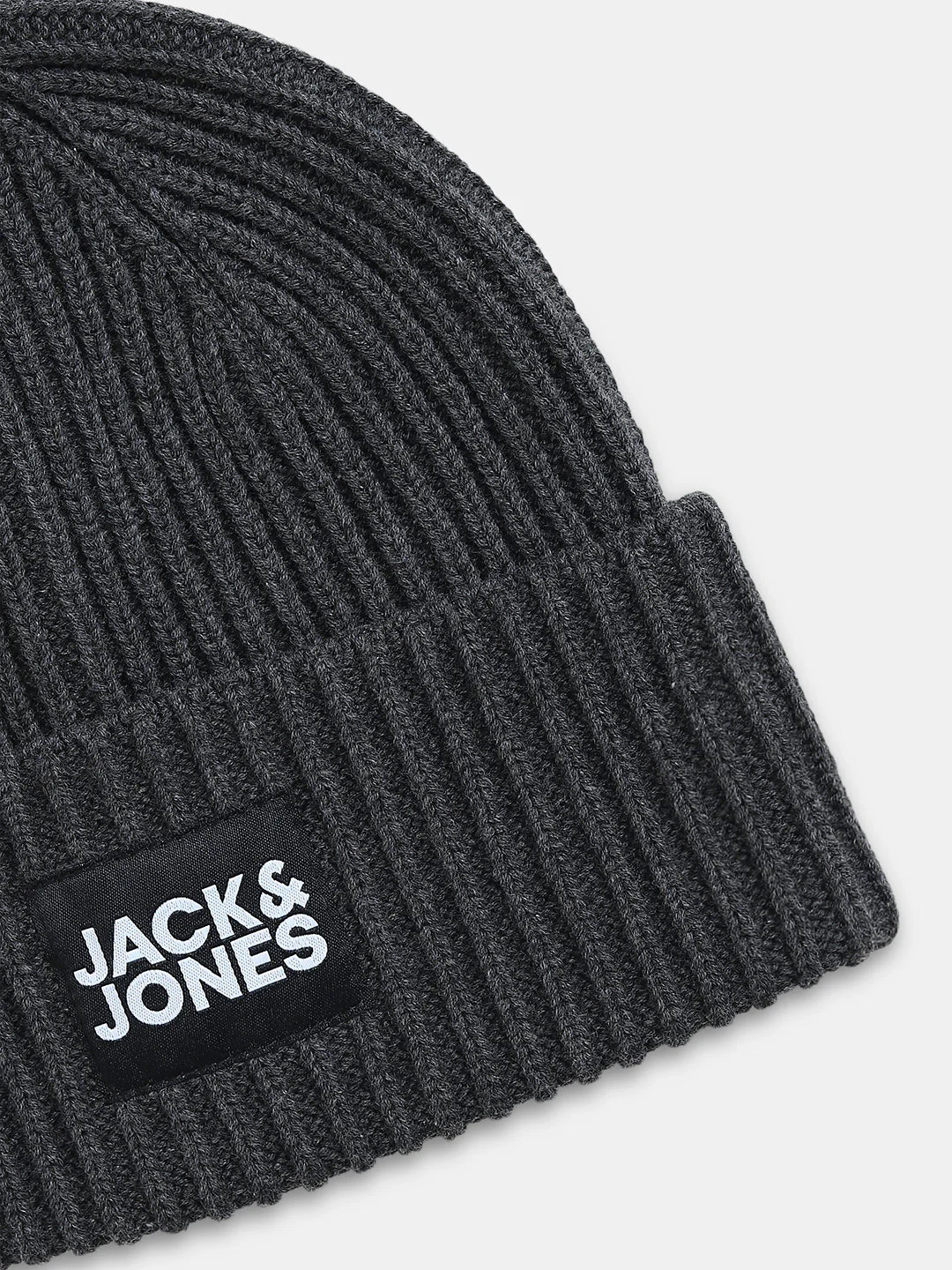 Dark Grey Organic Cotton Beanie - Image 3