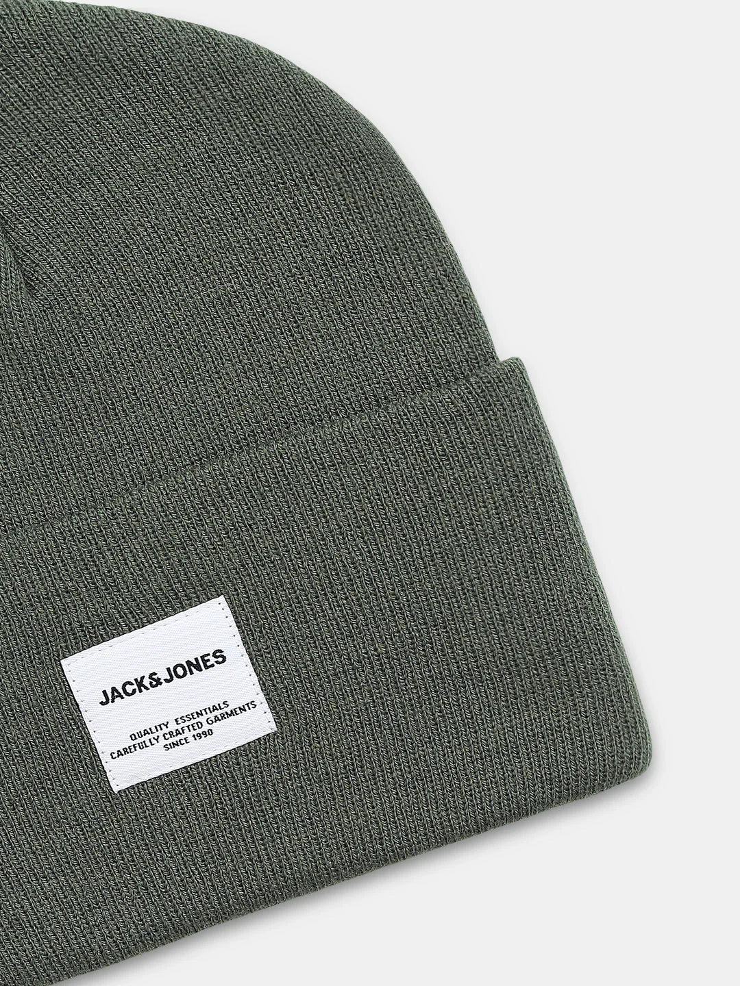 Dusty Olive Knitted Beanie - Image 3