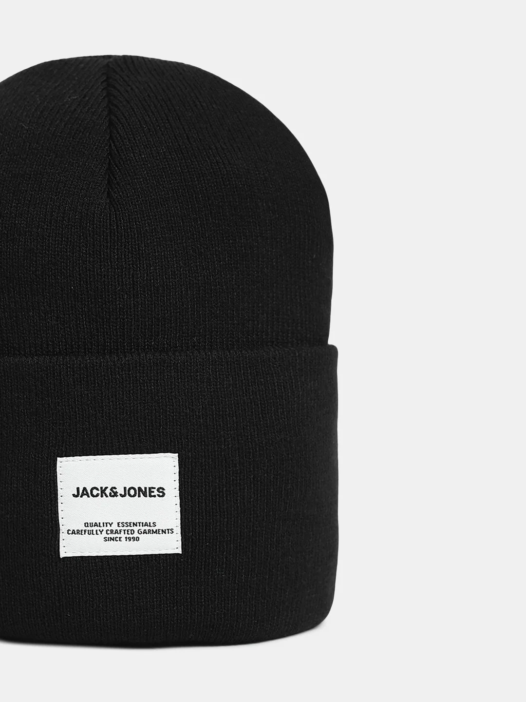 Black Knitted Beanie - Image 2
