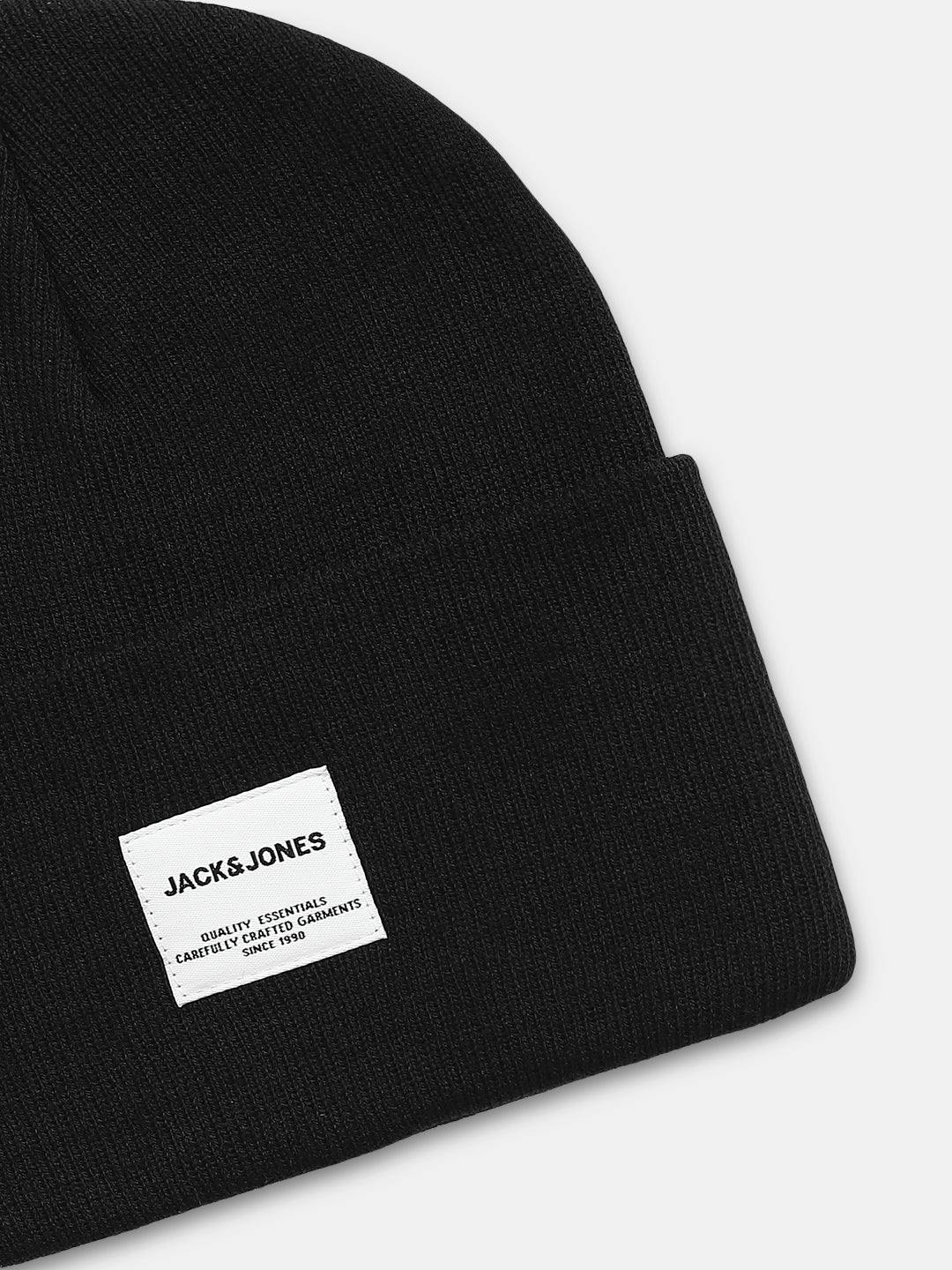 Black Knitted Beanie - Image 3