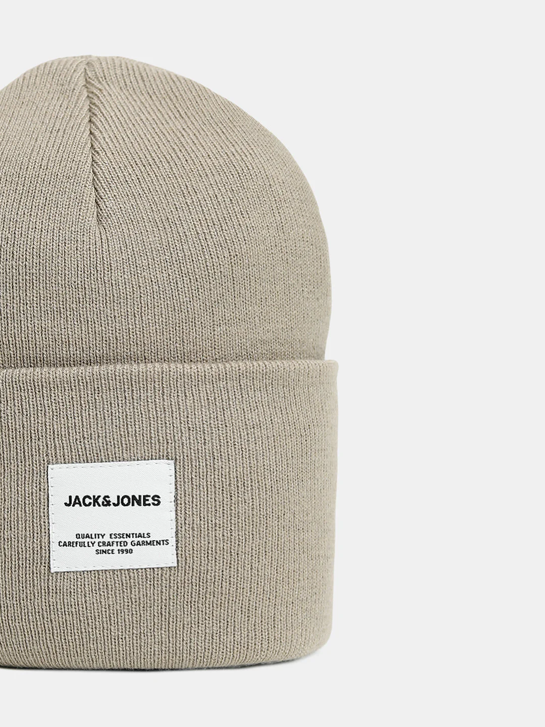 Beige Knitted Beanie - Image 2