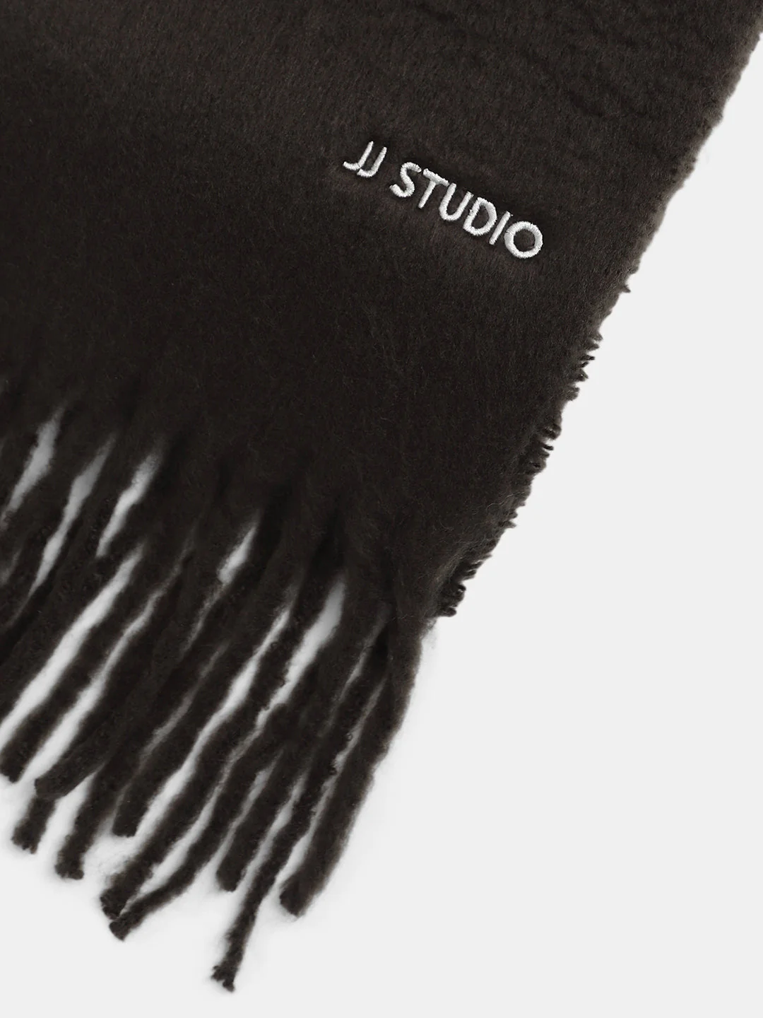 Dark Brown Woven Scarf - Image 3