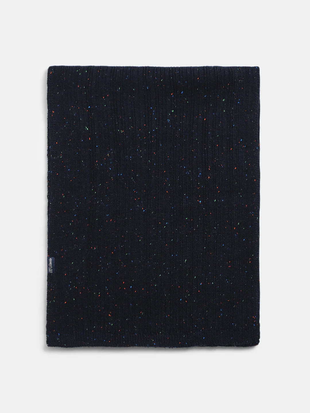 Navy Blue Printed Scarf
