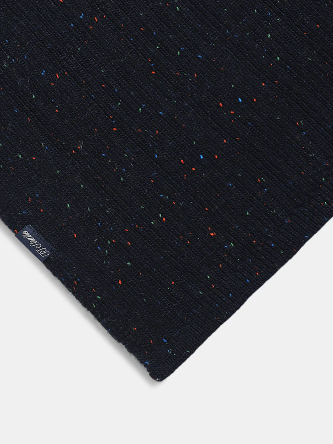 Navy Blue Printed Scarf - Image 3