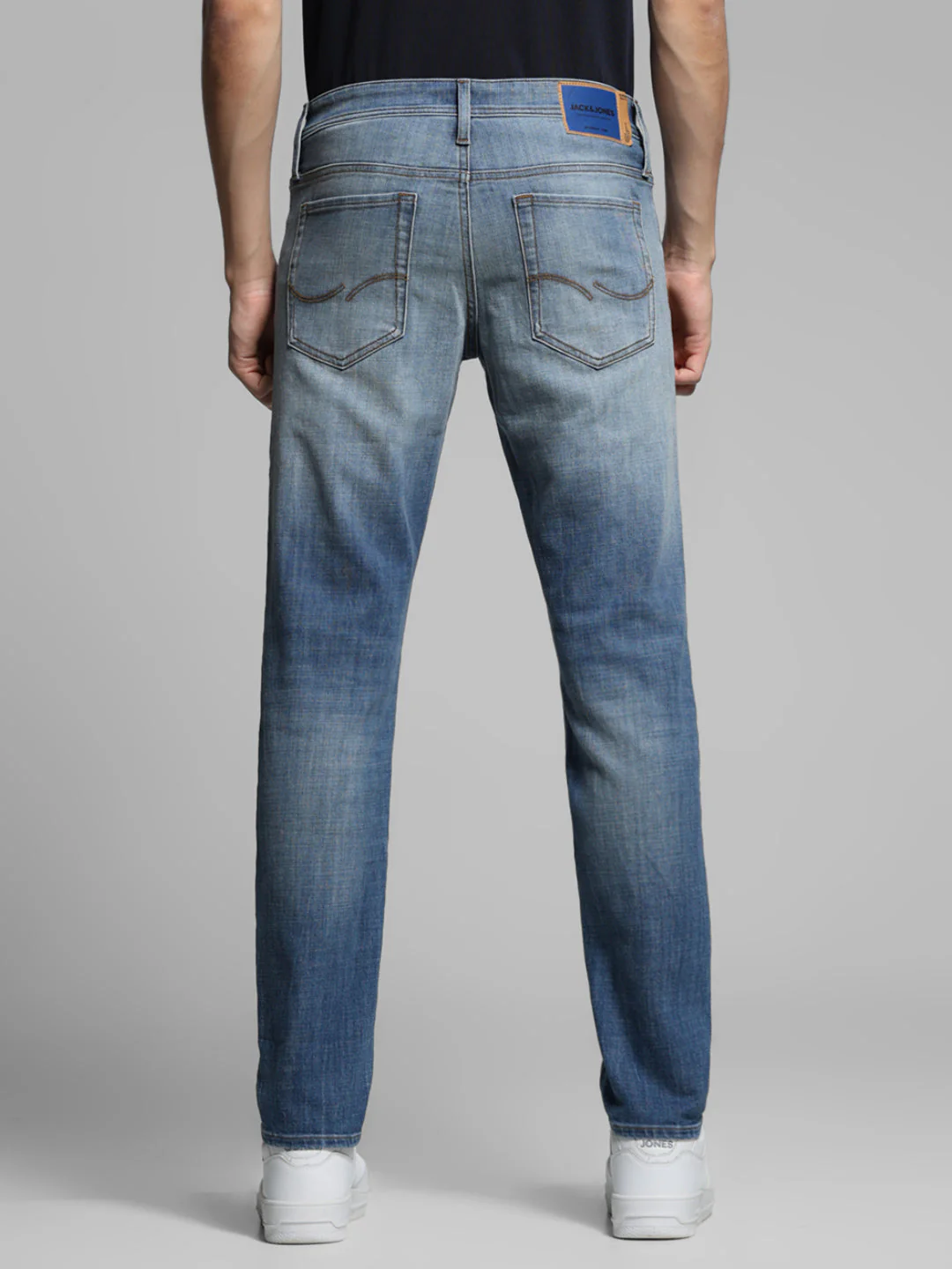 Slim Fit 5 Pocket Slim Fit Jeans - Light Blue - Image 3