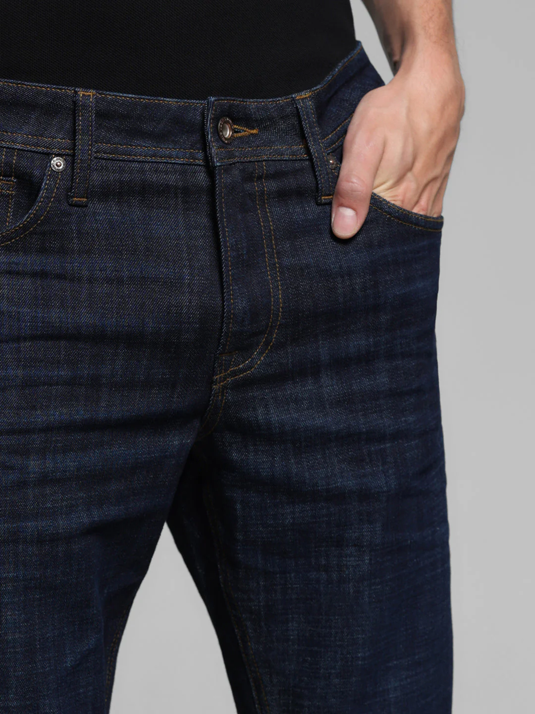 Dark Blue Glenn Slim Fit Jeans - Image 4