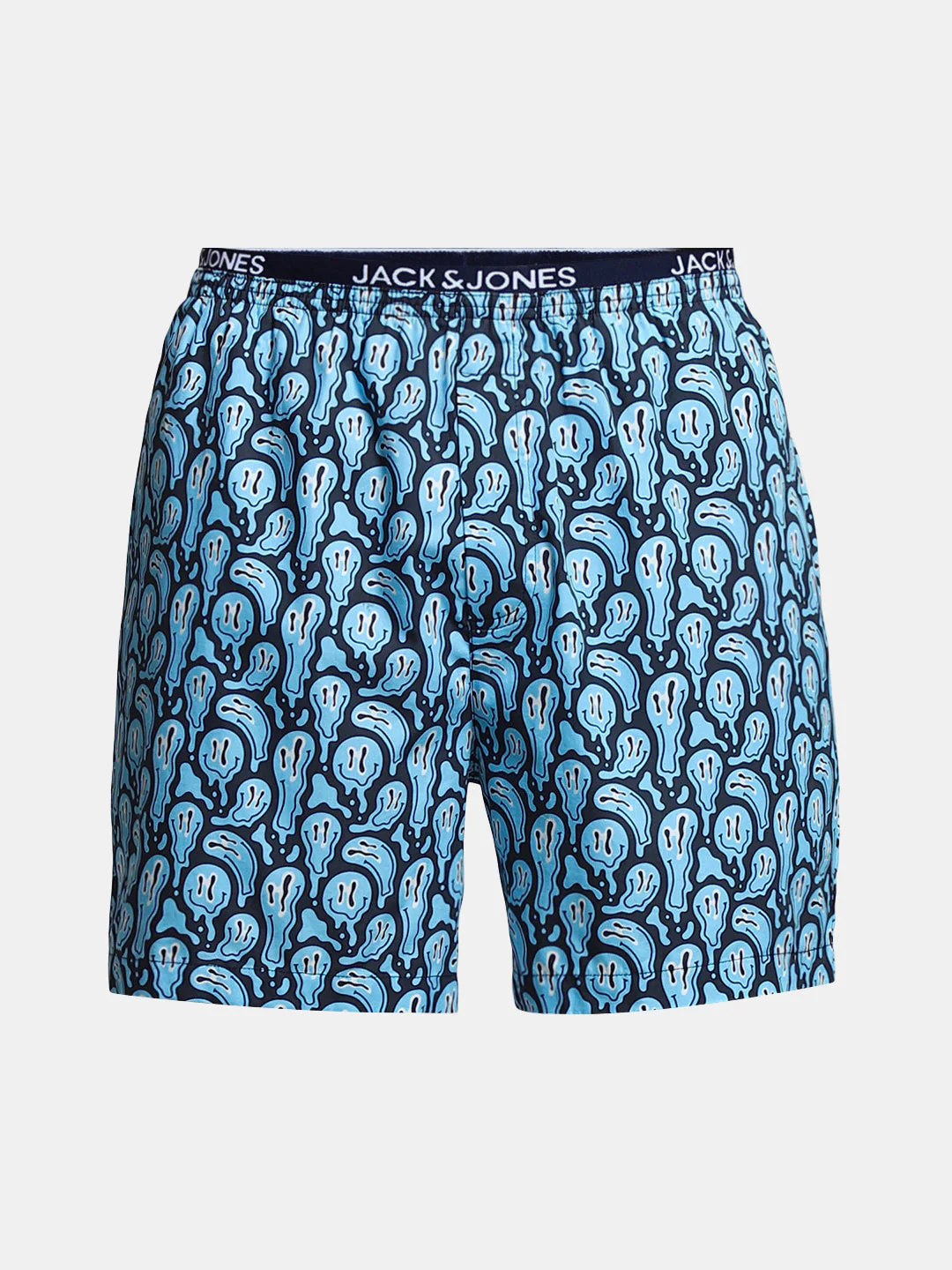 Navy Blue Printed Cotton Boxers - Image 6