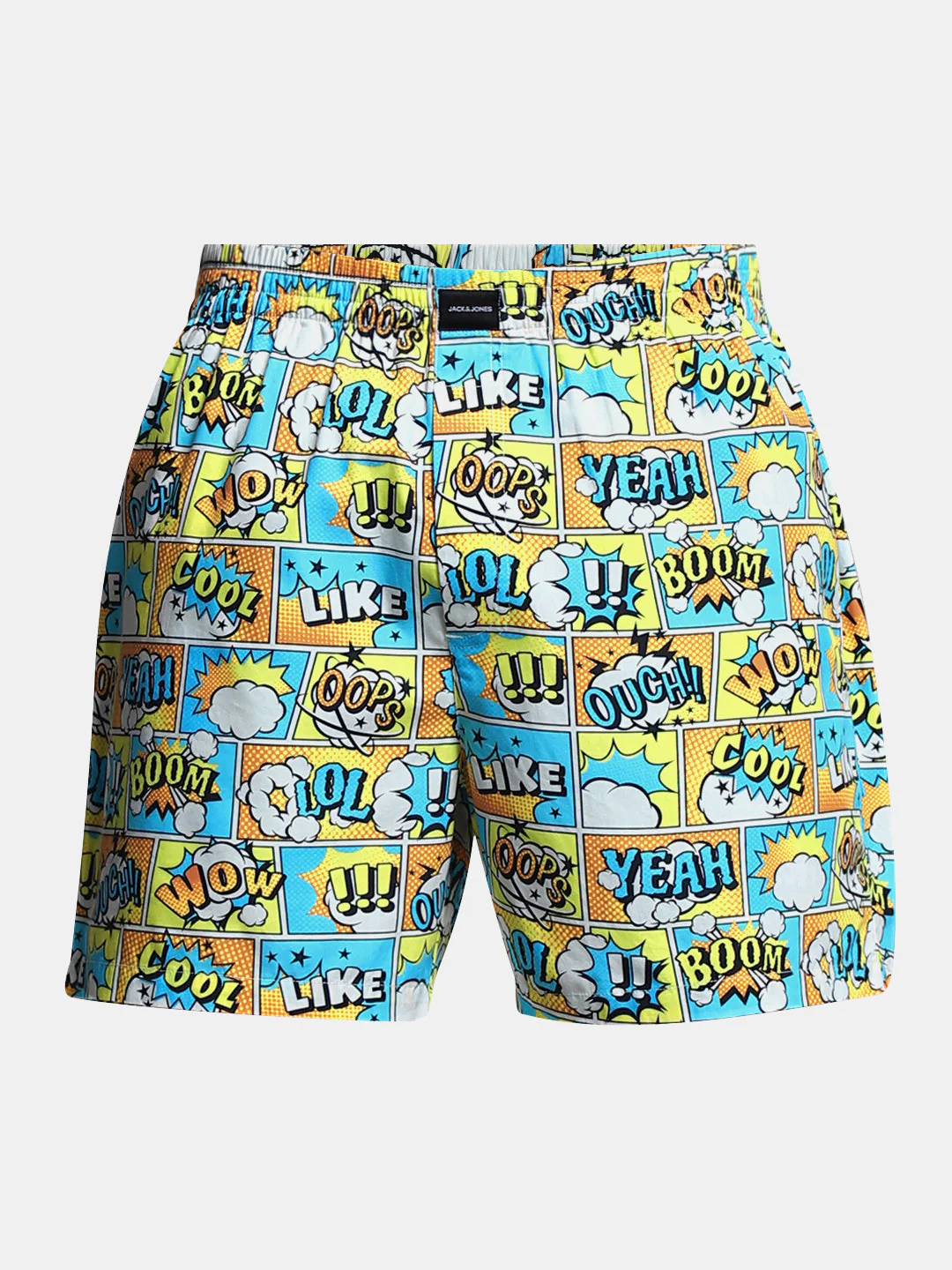 Yellow Printed Cotton Boxers - Image 6