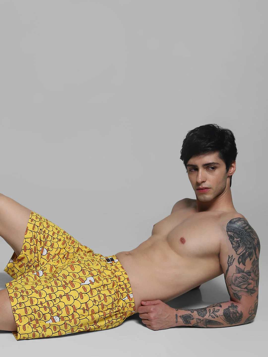 Yellow Duck Print Cotton Boxers - Image 5