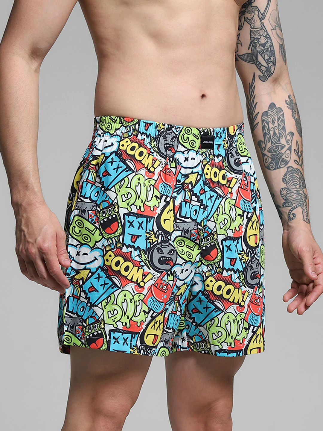 Multi-Colour Printed Cotton Boxers - Image 2