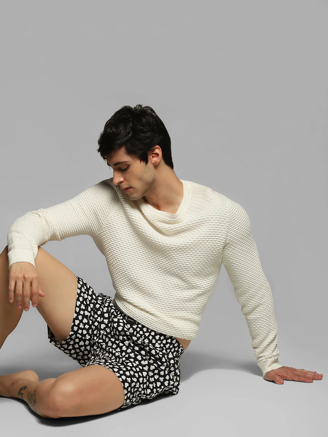 Black Printed Cotton Boxers - Image 5