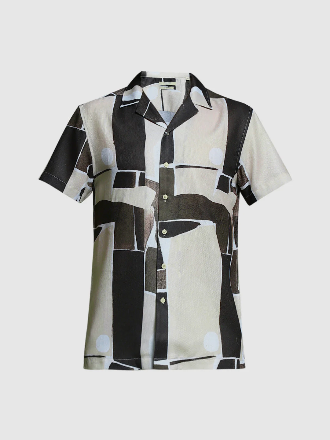 Brown Graphic Print Comfort Fit Shirt - Image 7