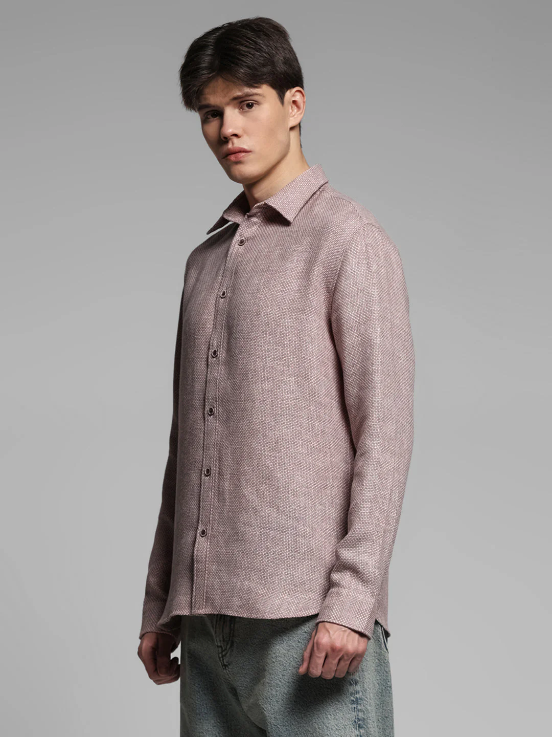 Red Regular Fit Shirt - Image 3
