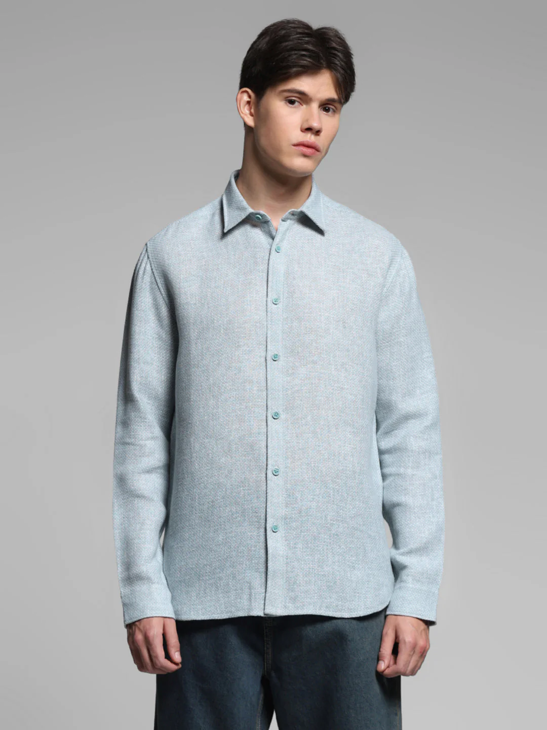 Green Regular Fit Shirt - Image 2