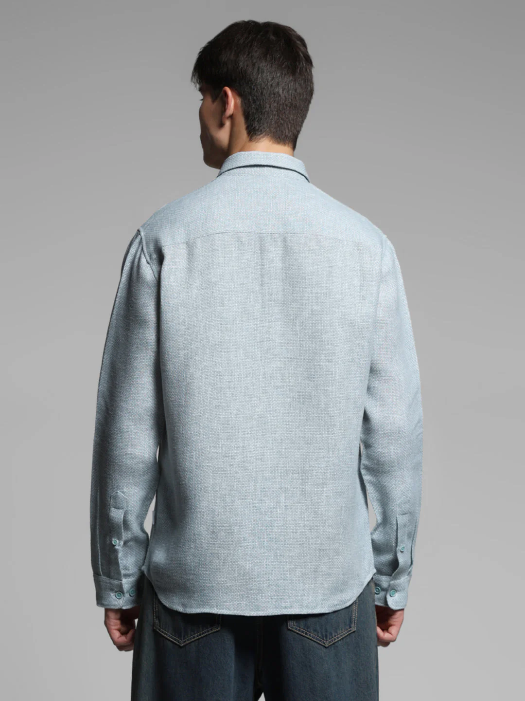 Green Regular Fit Shirt - Image 4