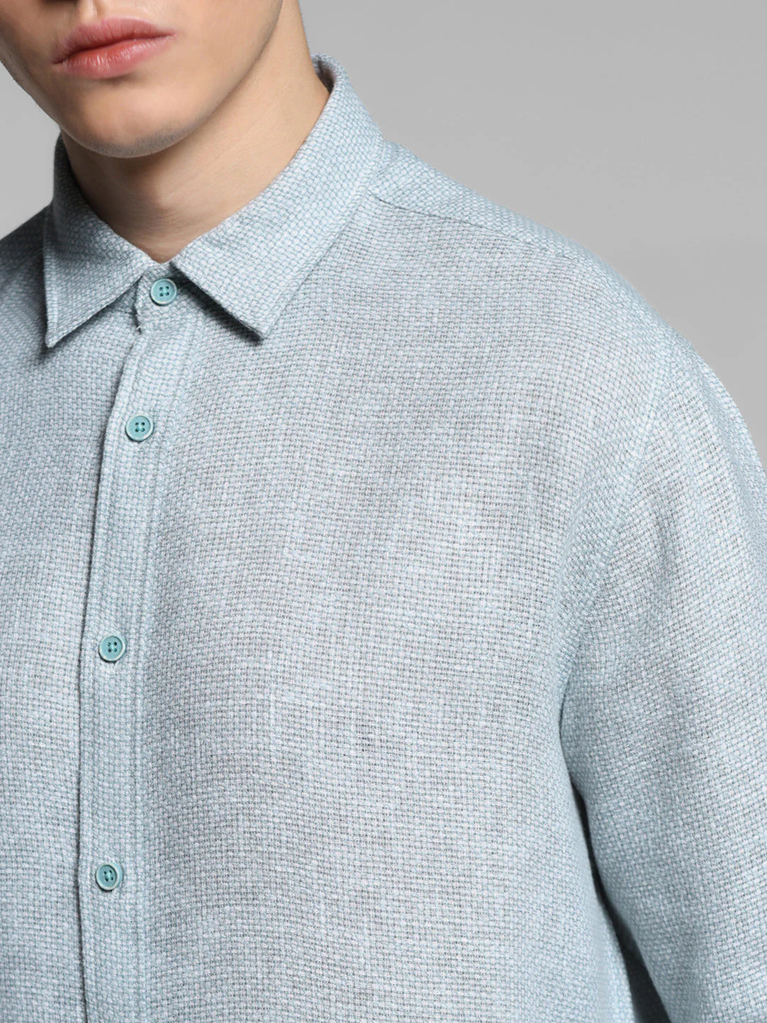 Green Regular Fit Shirt - Image 5