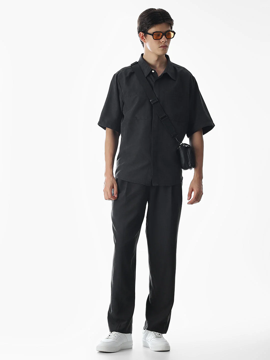 Dark Grey Short Sleeves Overshirt - Image 6