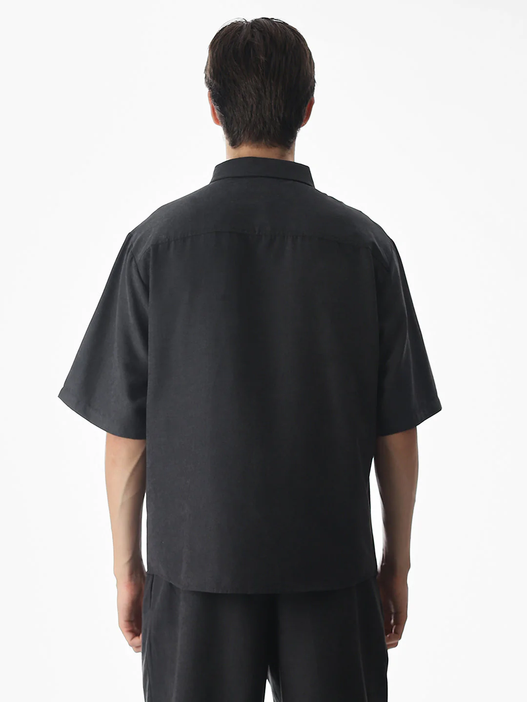 Dark Grey Short Sleeves Overshirt - Image 9