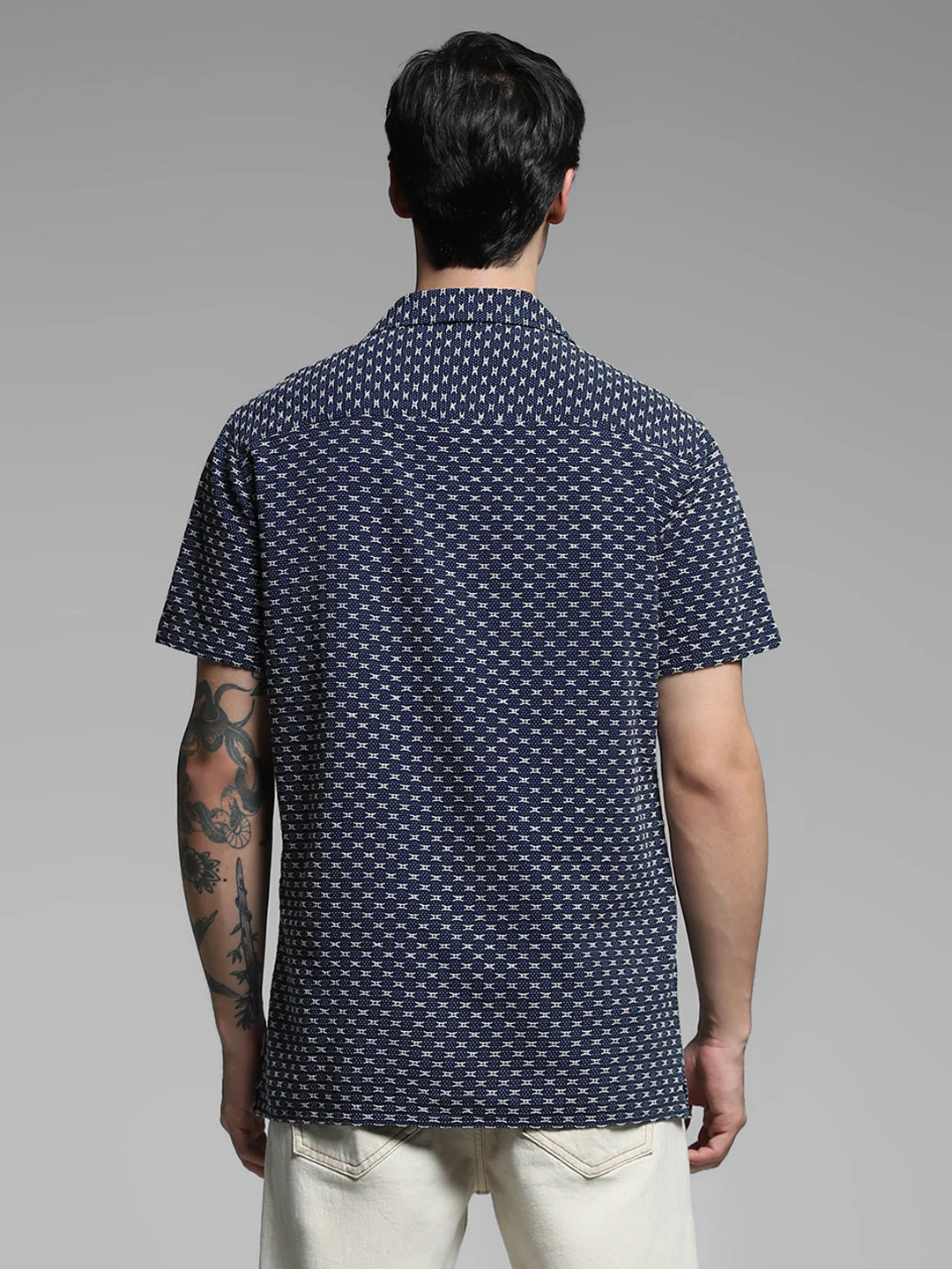 Dark Blue Comfort Fit Shirt - Image 9