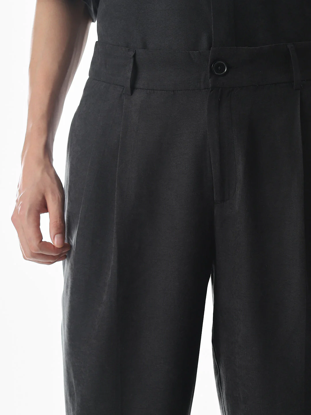 Dark Grey Loose Fit Pants - Image 4
