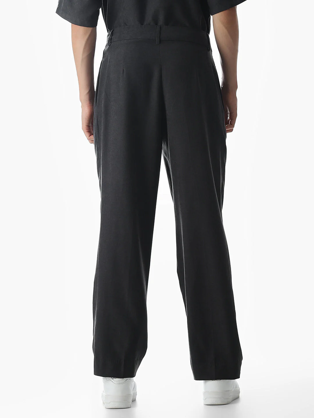 Dark Grey Loose Fit Pants - Image 9