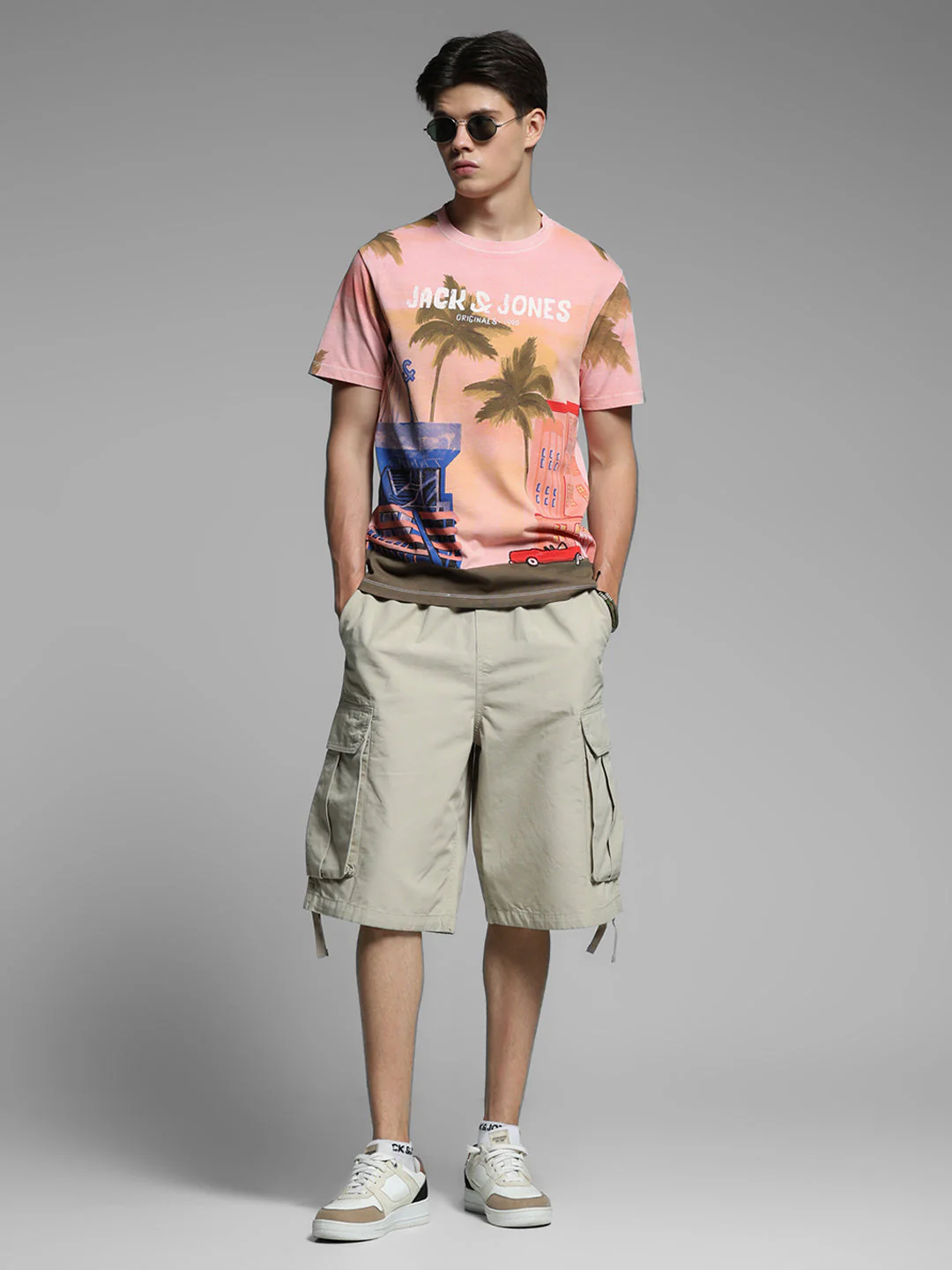 Pink Printed Cotton T-shirt - Image 6