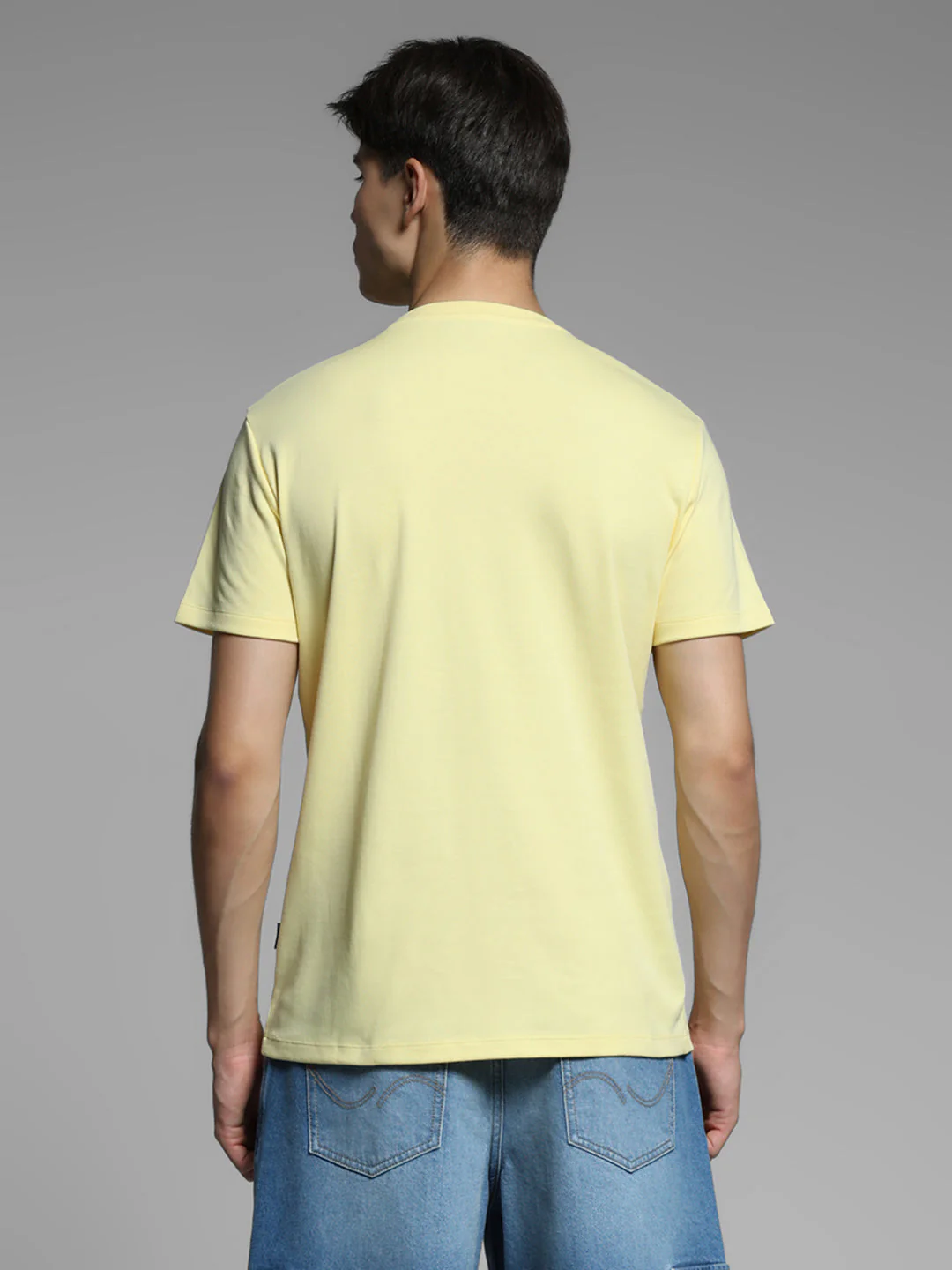 Yellow Printed Cotton T-shirt - Image 4