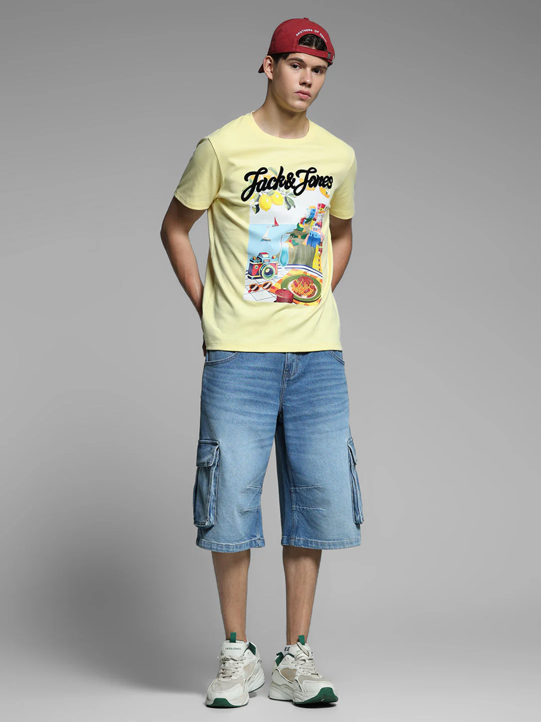 Yellow Printed Cotton T-shirt - Image 6