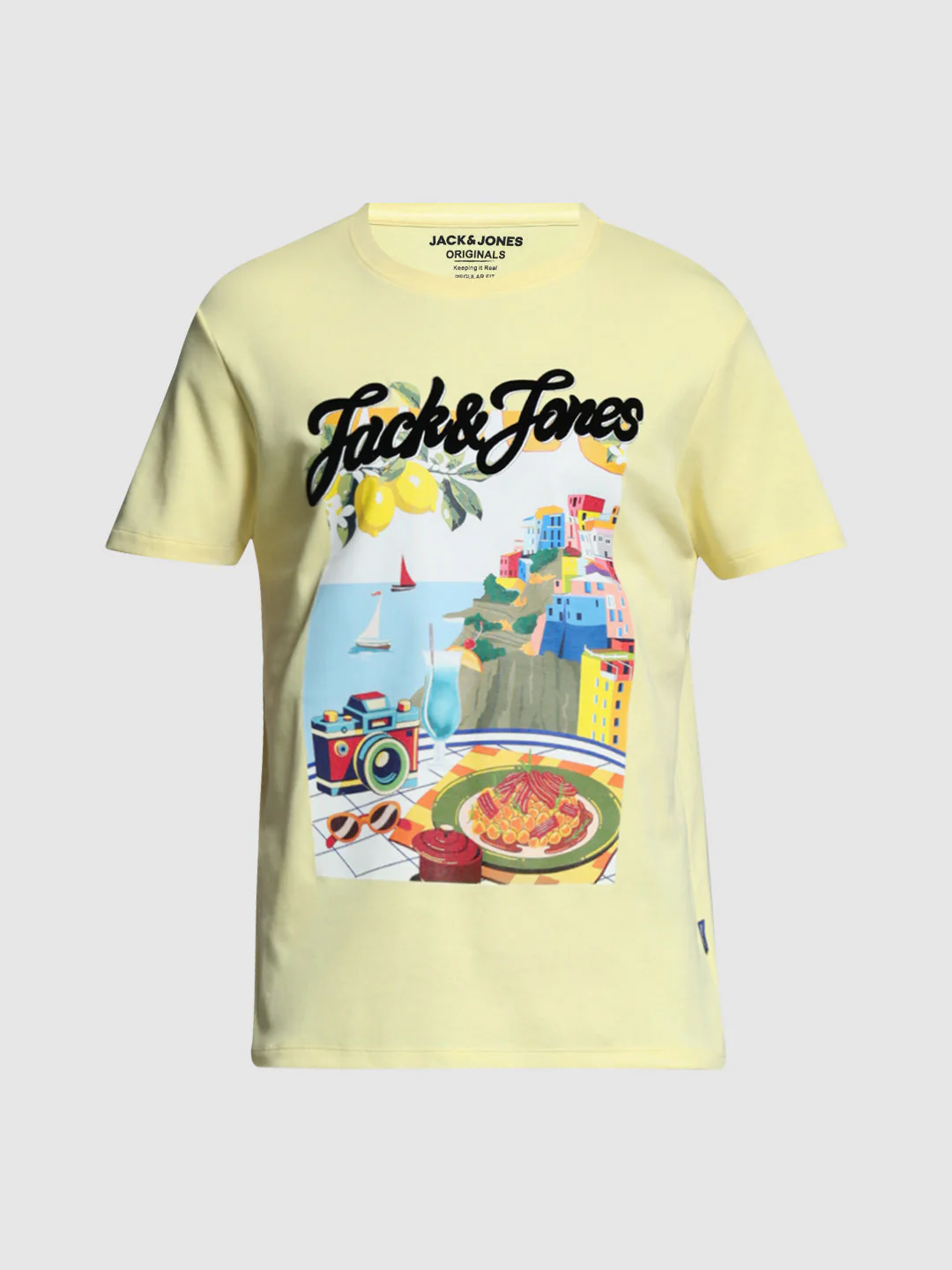 Yellow Printed Cotton T-shirt - Image 7