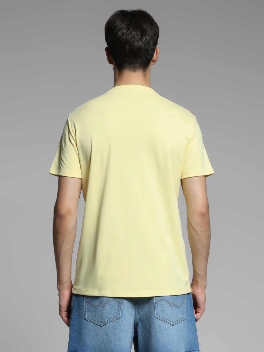 Yellow Printed Cotton T-shirt - Image 9