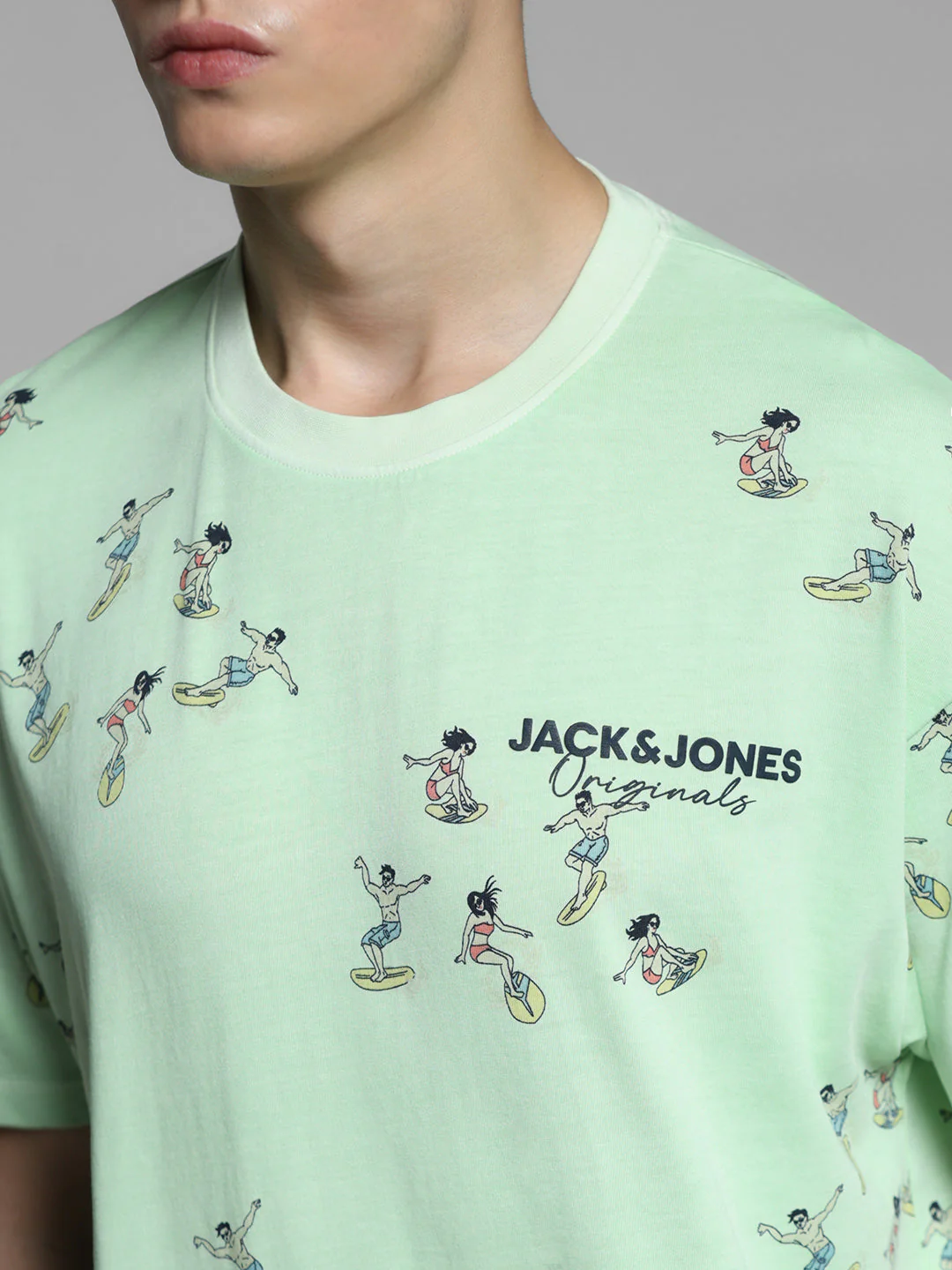 Green Printed Oversized T-shirt - Image 5